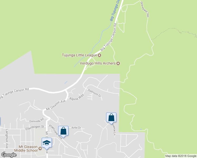 map of restaurants, bars, coffee shops, grocery stores, and more near 11591 Dellmont Drive in Los Angeles