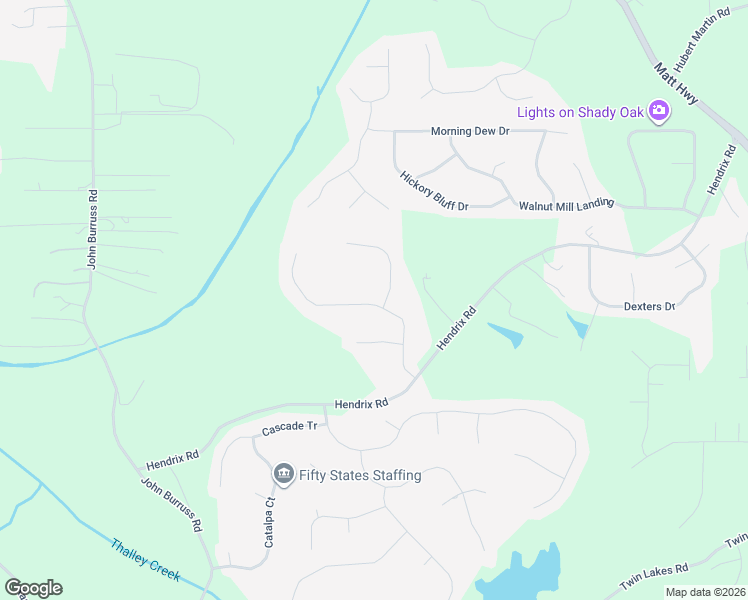 map of restaurants, bars, coffee shops, grocery stores, and more near 5910 Boulder Bluff Dr in Cumming