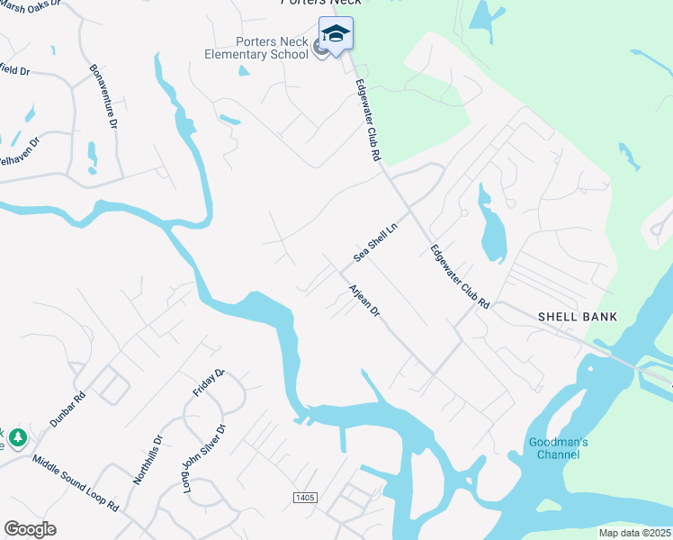 map of restaurants, bars, coffee shops, grocery stores, and more near 614 Arjean Drive in Wilmington