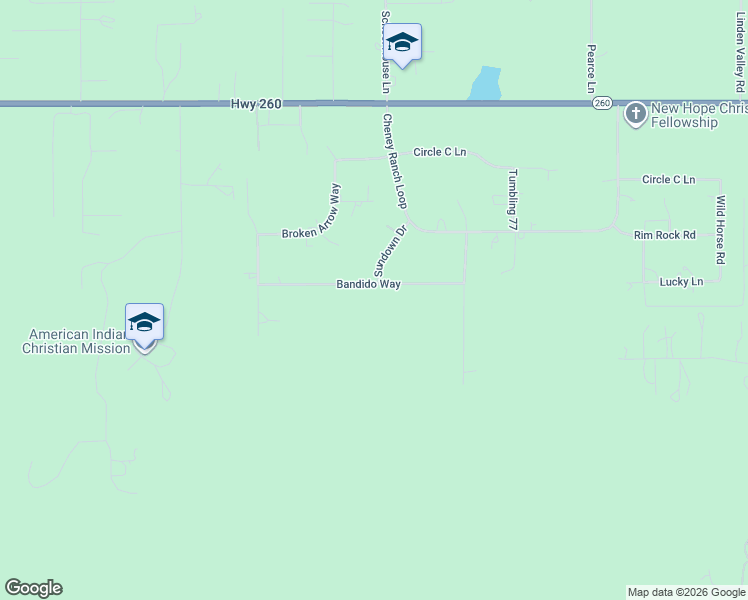 map of restaurants, bars, coffee shops, grocery stores, and more near 6693 Bandido Way in Show Low