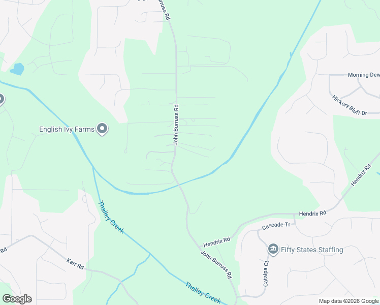 map of restaurants, bars, coffee shops, grocery stores, and more near 5568 John Burruss Road in Cumming