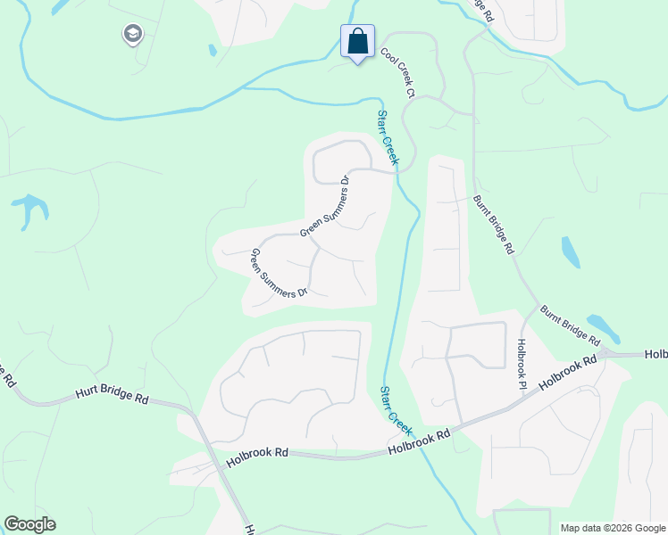 map of restaurants, bars, coffee shops, grocery stores, and more near 4830 Whispering Pines Way in Cumming