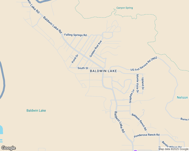 map of restaurants, bars, coffee shops, grocery stores, and more near Vale Road in Big Bear
