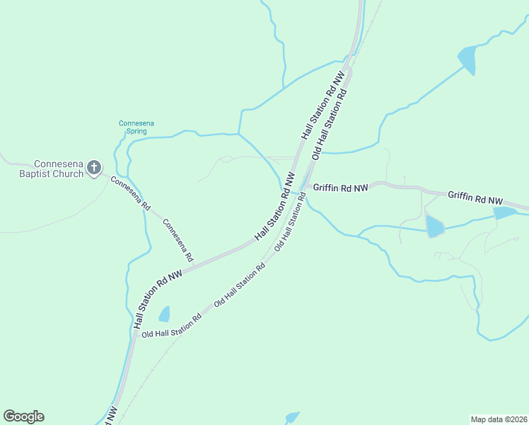 map of restaurants, bars, coffee shops, grocery stores, and more near 509 Hall Station Road Northwest in Kingston