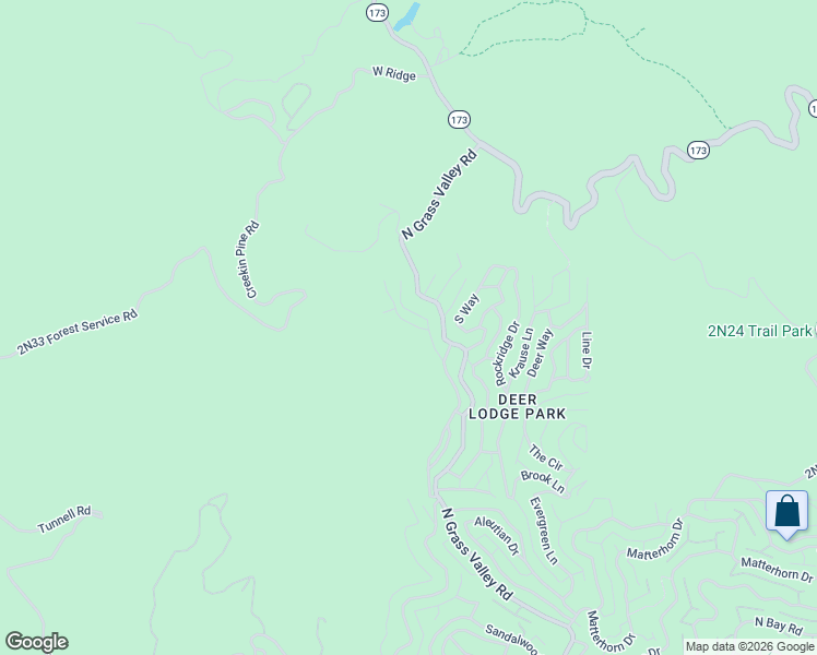 map of restaurants, bars, coffee shops, grocery stores, and more near 1620 Edgecliff Drive in Lake Arrowhead