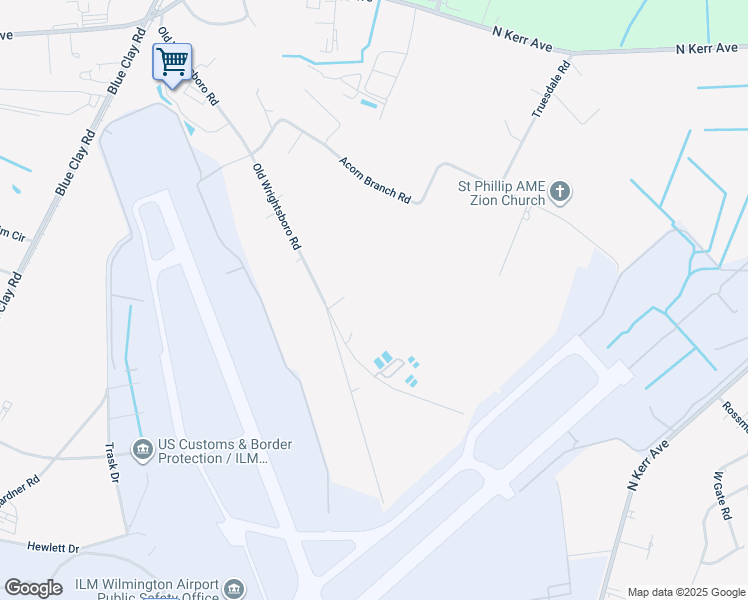 map of restaurants, bars, coffee shops, grocery stores, and more near 2119 Old Wrightsboro Road in Wilmington