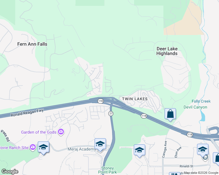 map of restaurants, bars, coffee shops, grocery stores, and more near 21906 Toscana Drive in Los Angeles County