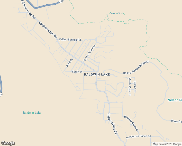 map of restaurants, bars, coffee shops, grocery stores, and more near 46019 South Street in Big Bear