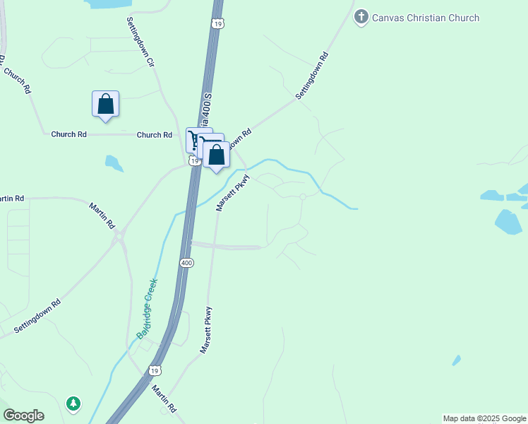 map of restaurants, bars, coffee shops, grocery stores, and more near 4825 Marjorie Drive in Cumming