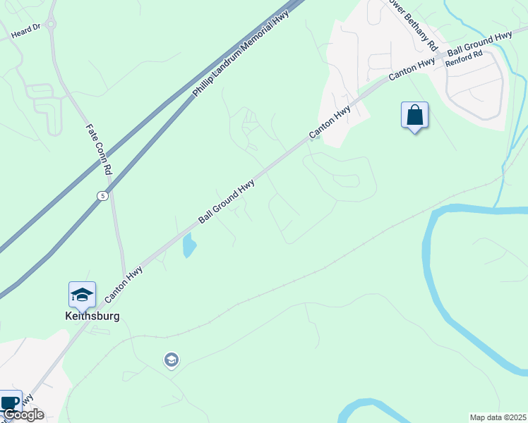 map of restaurants, bars, coffee shops, grocery stores, and more near 520 Edgemore Road in Holly Springs