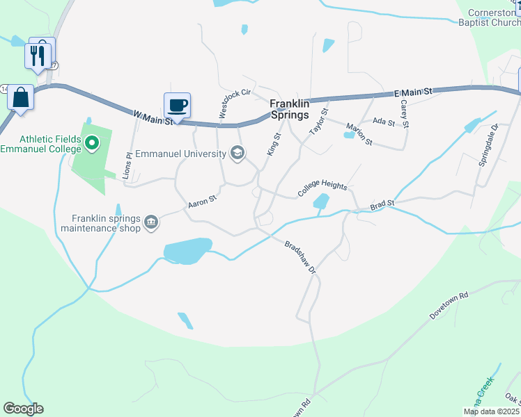 map of restaurants, bars, coffee shops, grocery stores, and more near 468 Taylor Street in Royston