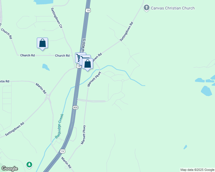 map of restaurants, bars, coffee shops, grocery stores, and more near 4835 Marjorie Drive in Cumming