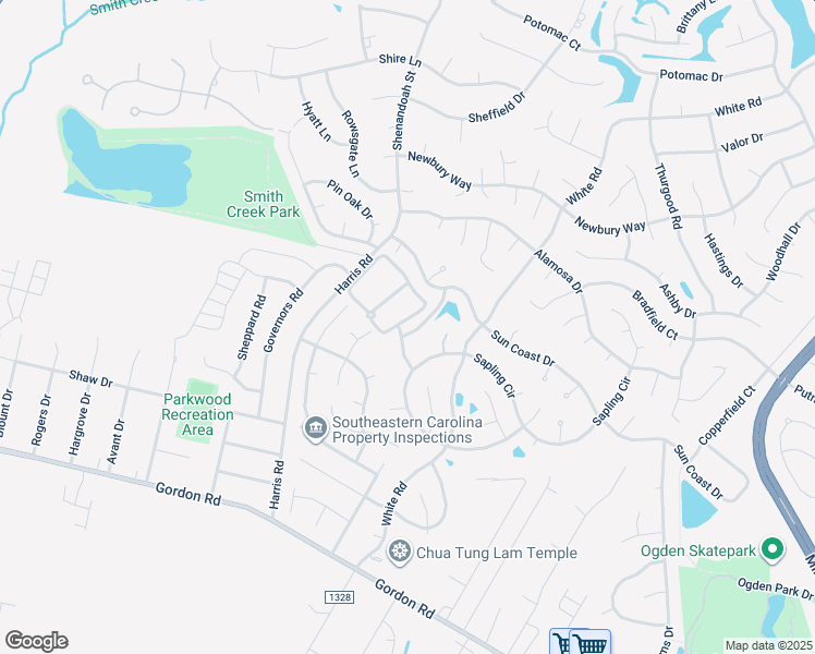 map of restaurants, bars, coffee shops, grocery stores, and more near 713 Sunseeker Drive in Wilmington