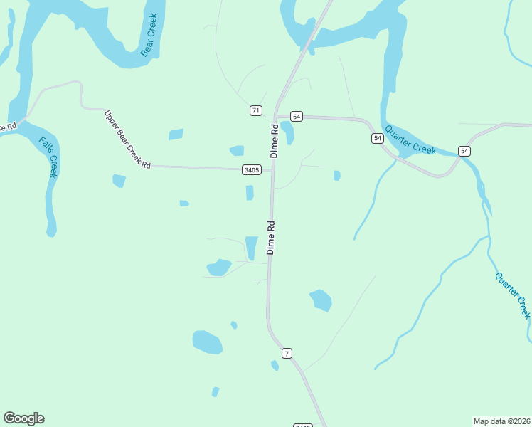 map of restaurants, bars, coffee shops, grocery stores, and more near 5941 Dime Road in Haleyville