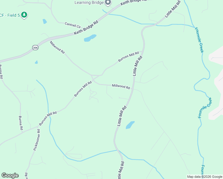 map of restaurants, bars, coffee shops, grocery stores, and more near 6100 Millwood Road in Cumming