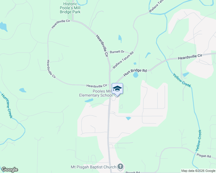 map of restaurants, bars, coffee shops, grocery stores, and more near 7141 Heardsville Road in Cumming