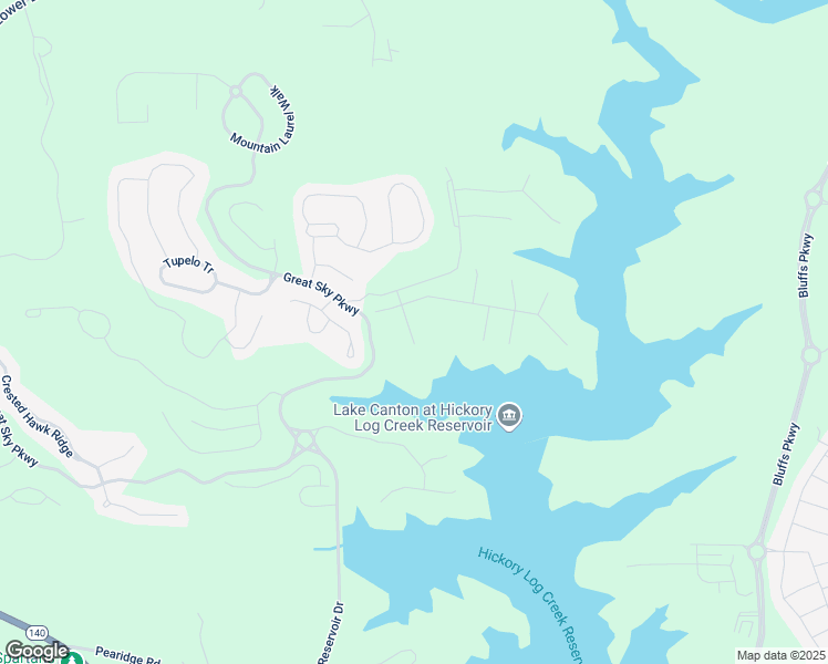 map of restaurants, bars, coffee shops, grocery stores, and more near 3025 Sunset Pass in Canton