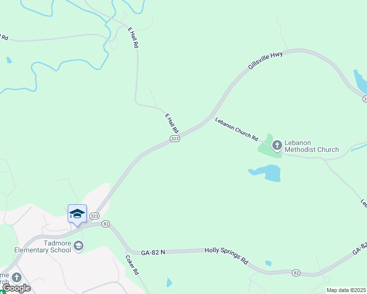 map of restaurants, bars, coffee shops, grocery stores, and more near 3450 Gillsville Highway in Gainesville