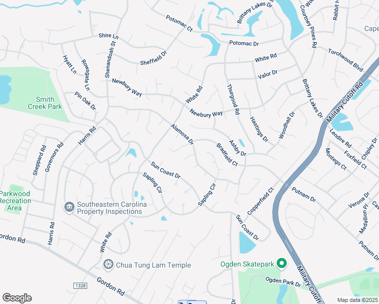 map of restaurants, bars, coffee shops, grocery stores, and more near 2409 Hydon Court in Wilmington