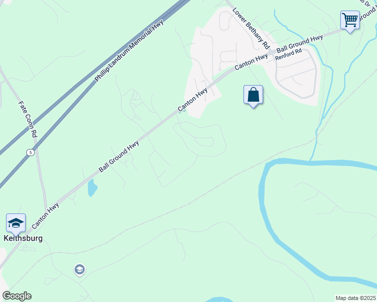 map of restaurants, bars, coffee shops, grocery stores, and more near 174 Bloomfield Circle in Canton