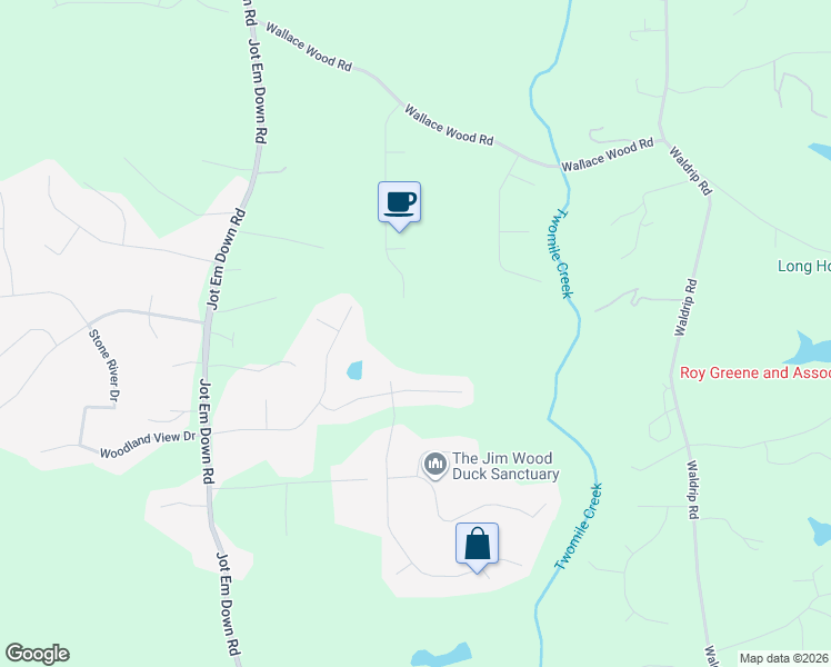 map of restaurants, bars, coffee shops, grocery stores, and more near 8485 Sagewood Drive in Gainesville