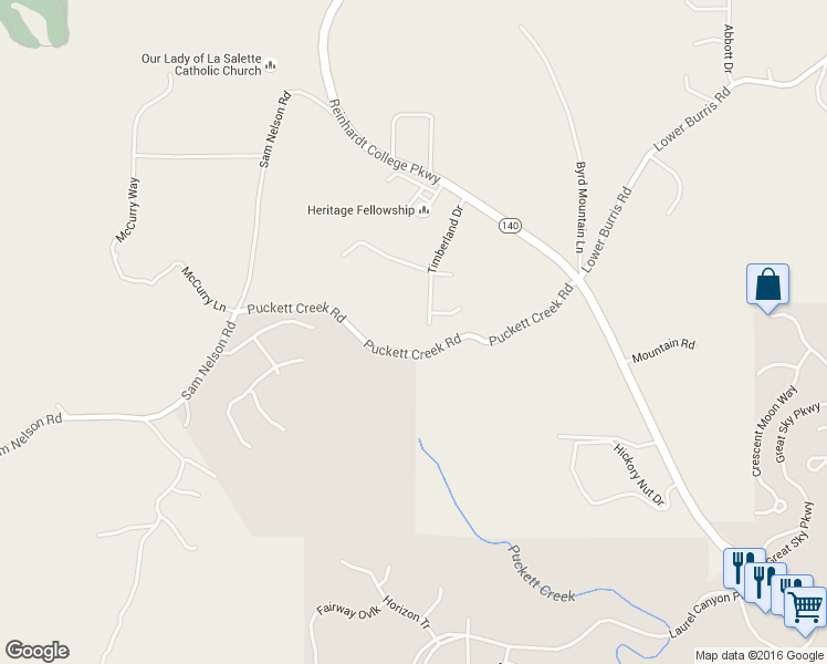 map of restaurants, bars, coffee shops, grocery stores, and more near 148 Timberland Drive in Canton