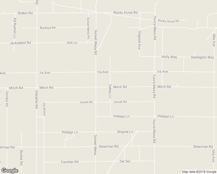 map of restaurants, bars, coffee shops, grocery stores, and more near Mitch Road in Homestead Valley