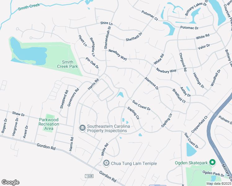 map of restaurants, bars, coffee shops, grocery stores, and more near 751 Sunseeker Drive in Wilmington