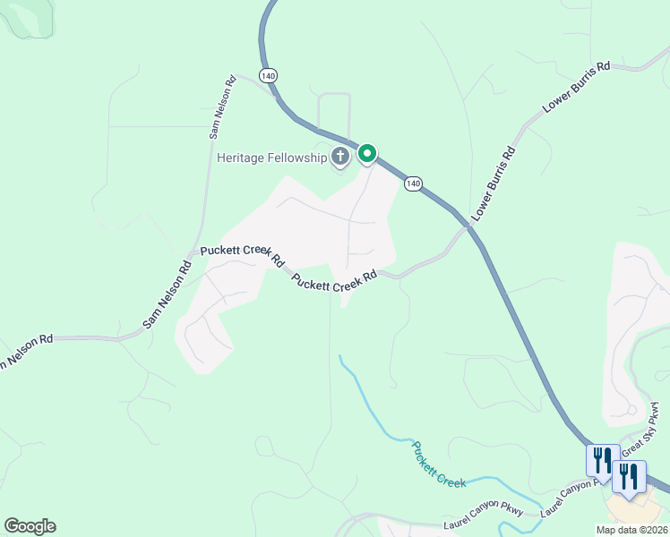 map of restaurants, bars, coffee shops, grocery stores, and more near 148 Timberland Drive in Canton