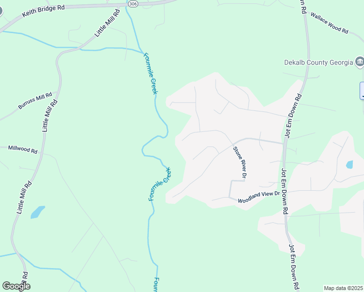 map of restaurants, bars, coffee shops, grocery stores, and more near 8925 Stone River Drive in Gainesville