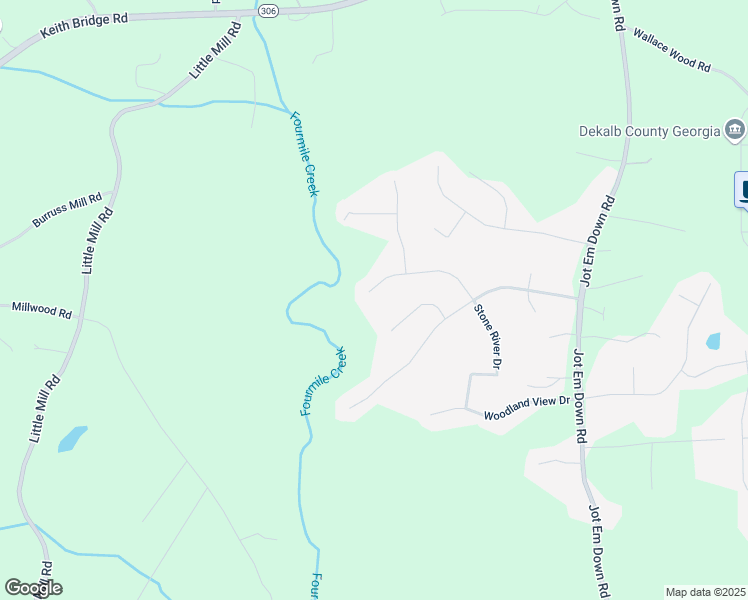 map of restaurants, bars, coffee shops, grocery stores, and more near 8925 Stone River Drive in Gainesville