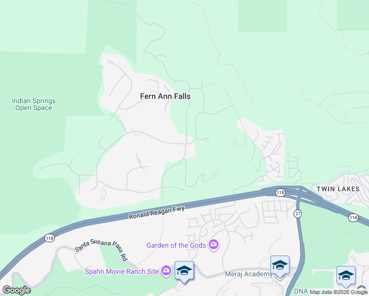 map of restaurants, bars, coffee shops, grocery stores, and more near 22510 La Quilla Drive in Los Angeles County