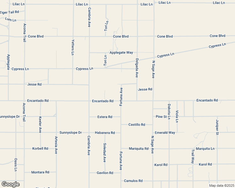 map of restaurants, bars, coffee shops, grocery stores, and more near 1754 Fortuna Avenue in Landers