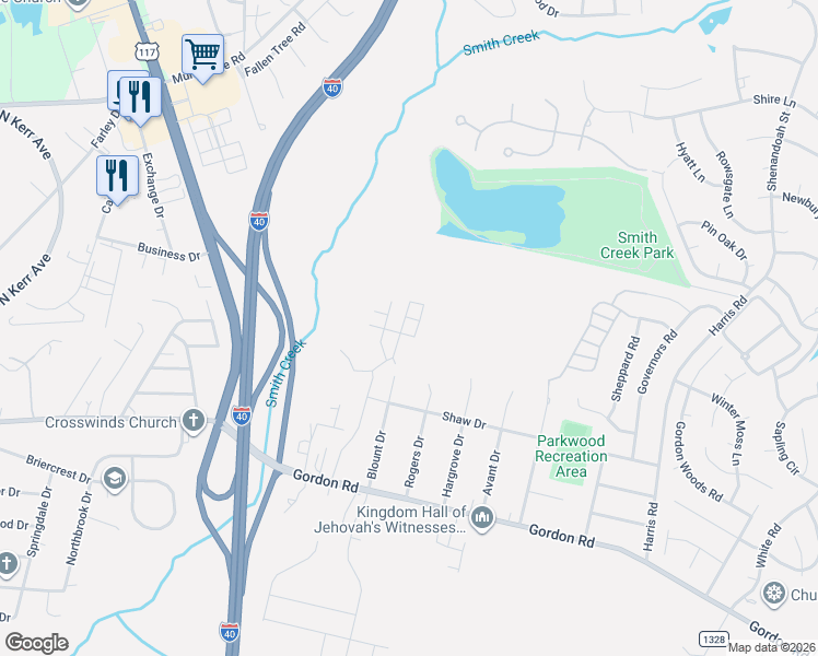 map of restaurants, bars, coffee shops, grocery stores, and more near 209 Blount Drive in Wilmington