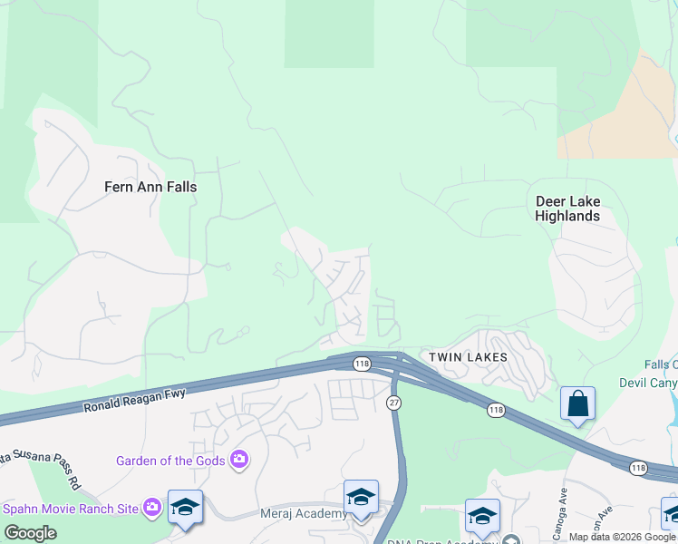map of restaurants, bars, coffee shops, grocery stores, and more near in Twin Lakes