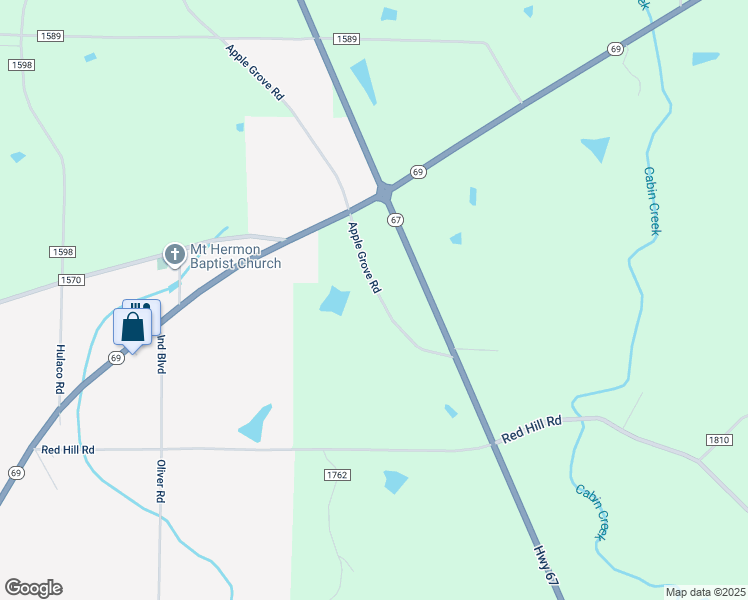 map of restaurants, bars, coffee shops, grocery stores, and more near 214 County Road 1766 in Joppa