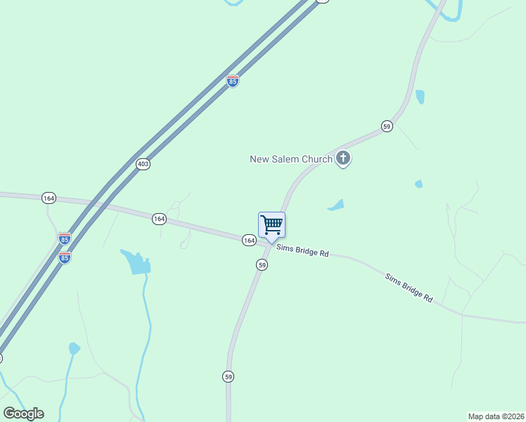 map of restaurants, bars, coffee shops, grocery stores, and more near 2015 Georgia 59 in Commerce