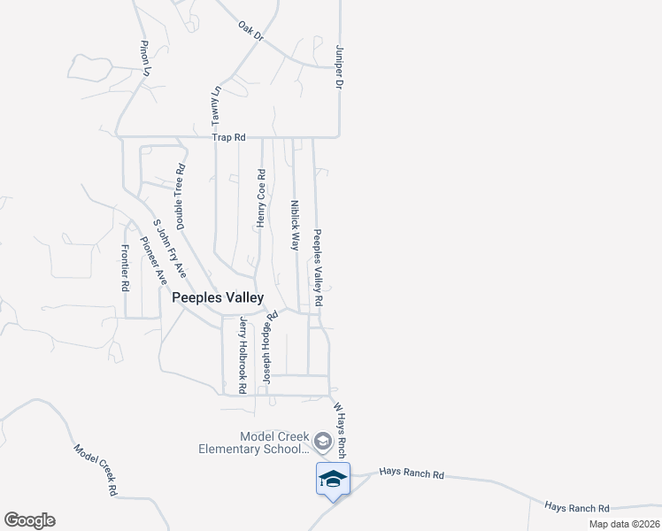 map of restaurants, bars, coffee shops, grocery stores, and more near 18381 Peeples Valley Road in Peeples Valley
