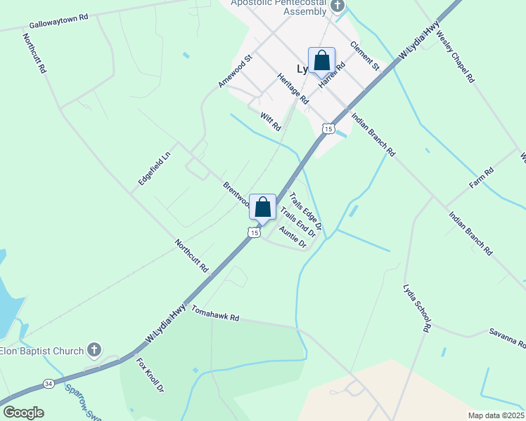 map of restaurants, bars, coffee shops, grocery stores, and more near 972 West Lydia Highway in Hartsville