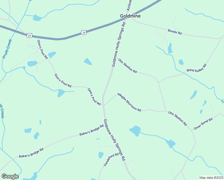 map of restaurants, bars, coffee shops, grocery stores, and more near 501-625 Goldmine Holly Springs Road in Royston