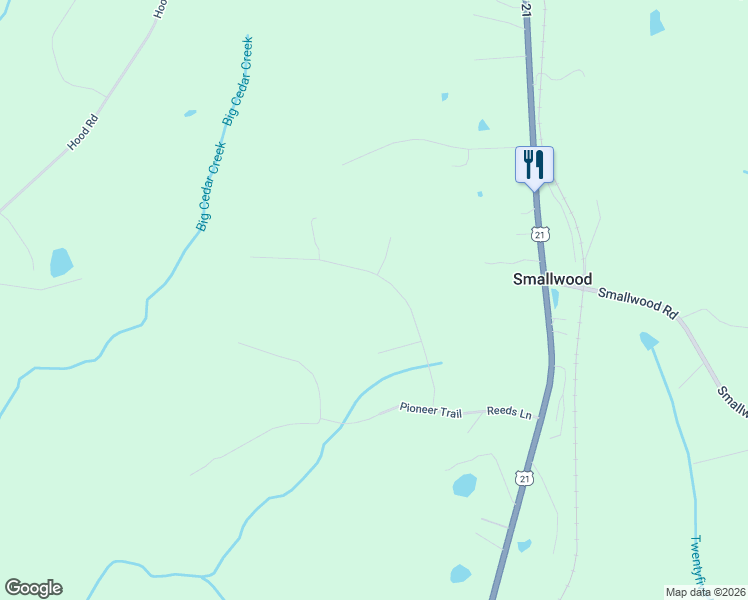 map of restaurants, bars, coffee shops, grocery stores, and more near 349 Riding Ridge Road in Ridgeway