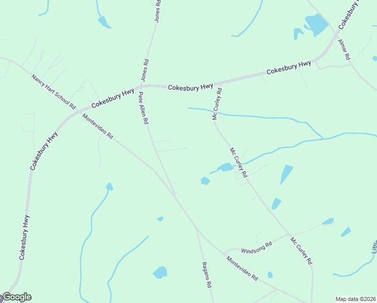 map of restaurants, bars, coffee shops, grocery stores, and more near 95 Pete Allen Road in Hartwell