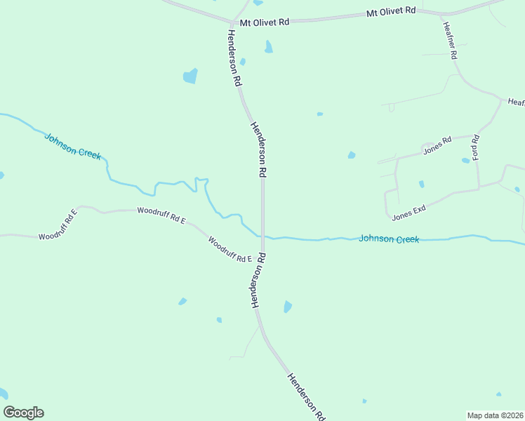 map of restaurants, bars, coffee shops, grocery stores, and more near Henderson Road in Panola County