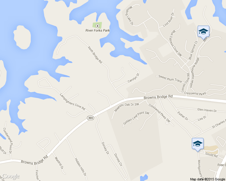 map of restaurants, bars, coffee shops, grocery stores, and more near 3461 Keith Bridge Road in Gainesville