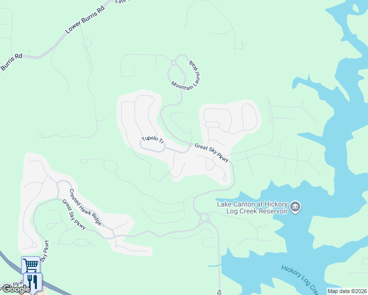 map of restaurants, bars, coffee shops, grocery stores, and more near 100 Pine Sandy Bank in Canton