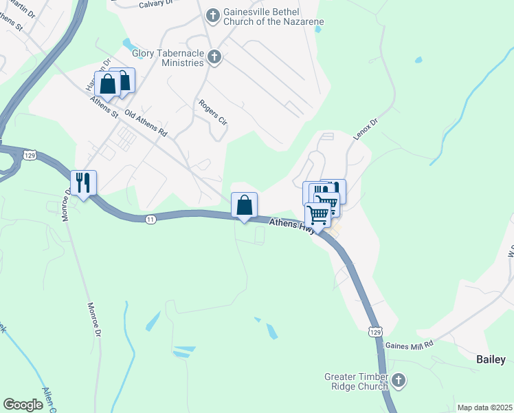 2025 Athens Highway, Gainesville GA Walk Score
