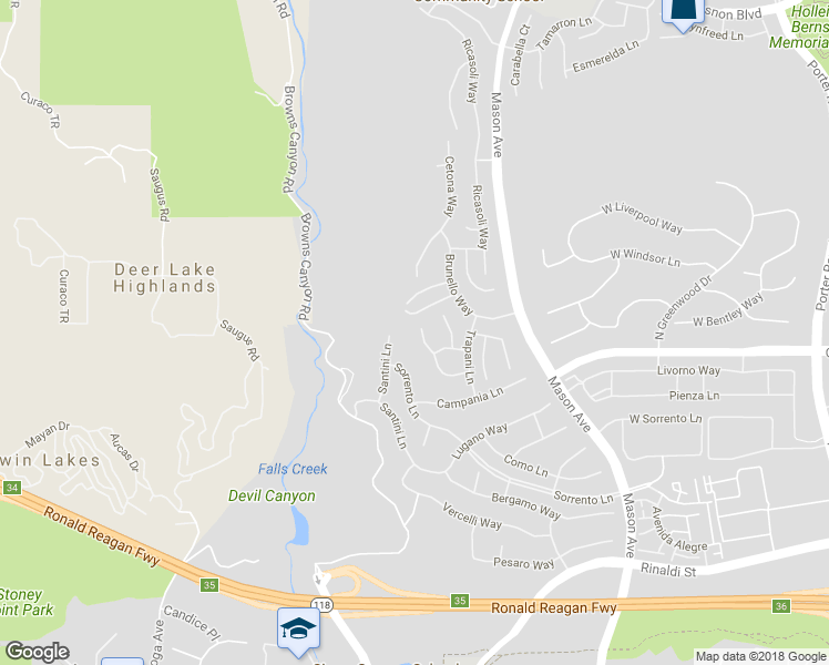 map of restaurants, bars, coffee shops, grocery stores, and more near 20860 Sardinia Way in Los Angeles