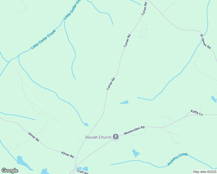 map of restaurants, bars, coffee shops, grocery stores, and more near 1468 Turner Road in Elberton