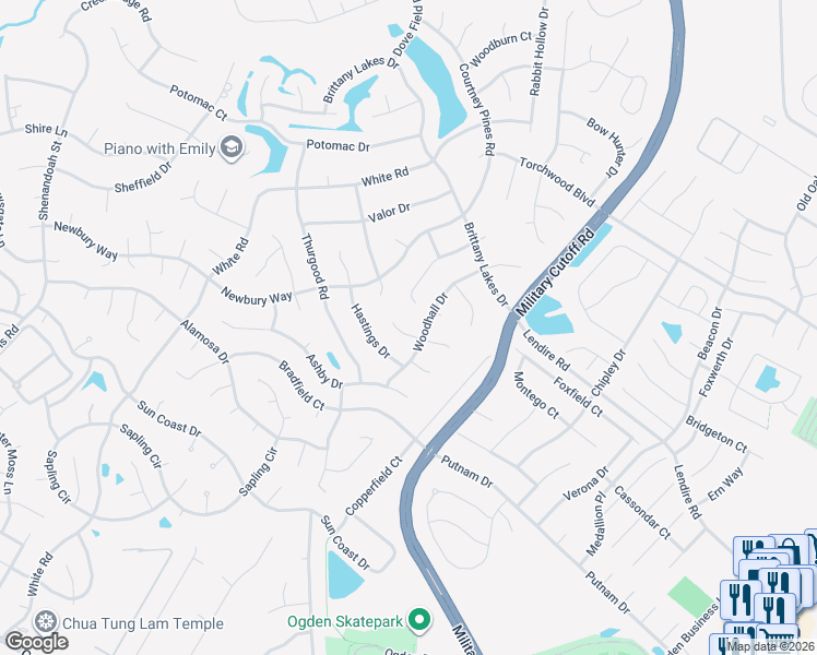 map of restaurants, bars, coffee shops, grocery stores, and more near 2605-2609 Naudin Court in Wilmington