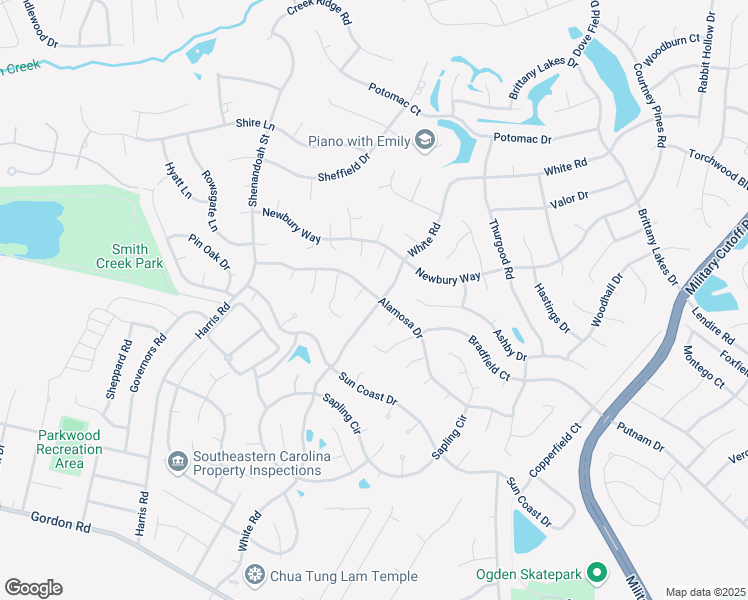 map of restaurants, bars, coffee shops, grocery stores, and more near 2431 White Road in Wilmington